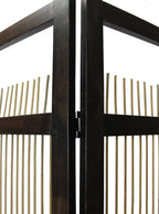 72" Brown Willow Panel Screen Room Divider