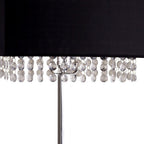 28" Silver Bedside Lamp With Shade