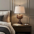 Tall Bronze Urn Shaped Table Lamp