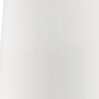 17" White Metal Bedside Table Lamp With Off-White Shade