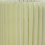 17" Off-White Metal Bedside Table Lamp With Off-White Shade