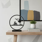 13" Black Bedside Led Table Lamp