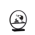 13" Black Bedside Led Table Lamp