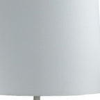 17" White Pineapple Table Lamp With Empire Shade