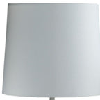 17" White Pineapple Table Lamp With Empire Shade