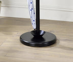 76-Inch-Long Billie Black Tree Coat Rack Walnut Hooks w Umbrella Stand