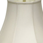White Monay Shantung Silk Bell Lamp Shade