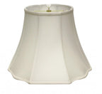 White Monay Shantung Silk Bell Lamp Shade