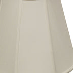 White Monay Shantung Silk Empire Lamp Shade