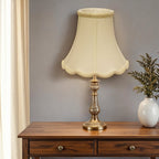 Ivory Monay Shantung Silk Bell Lamp Shade
