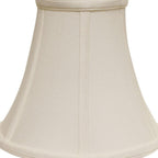 Off White Monay Shantung Silk Bell Lamp Shade