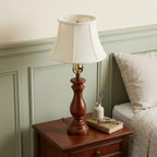 White Monay Shantung Silk Bell Lamp Shade