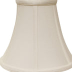 White Monay Shantung Silk Bell Lamp shade