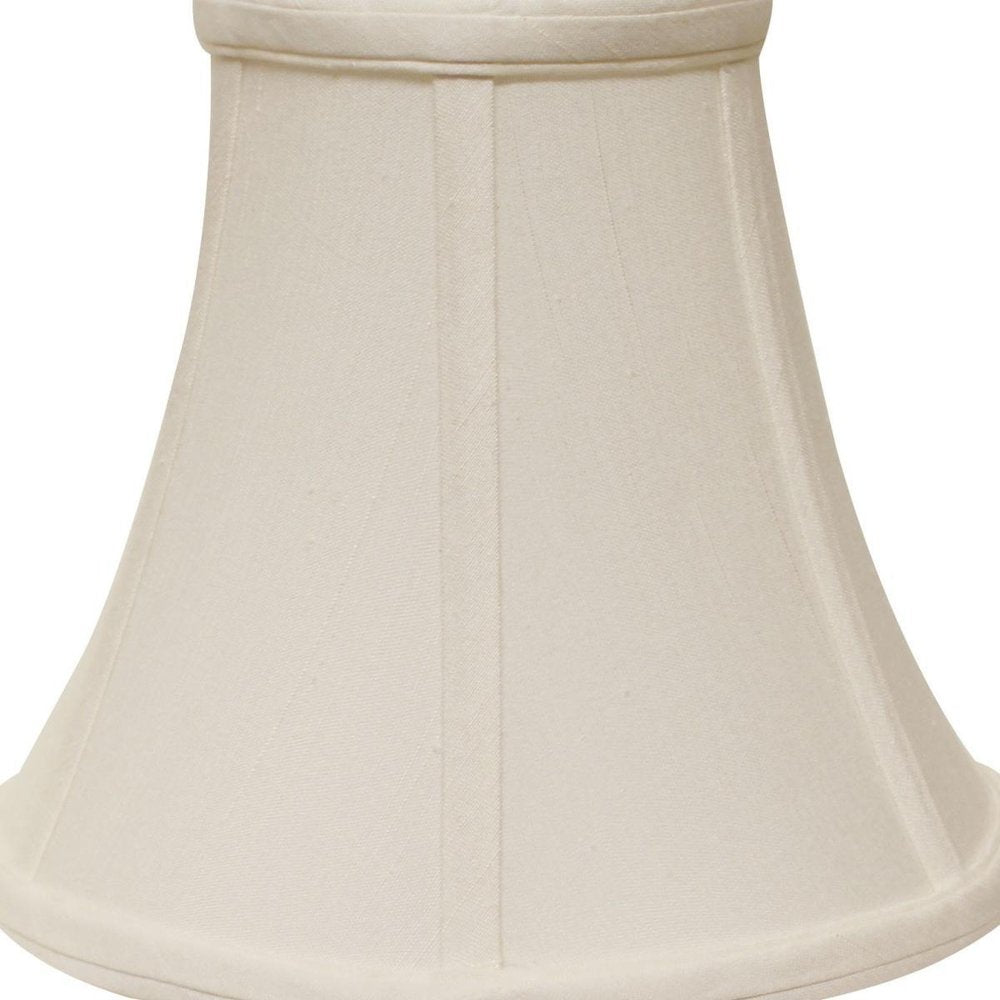 White Monay Shantung Silk Bell Lamp shade