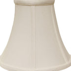 White Monay Shantung Silk Bell Lamp shade