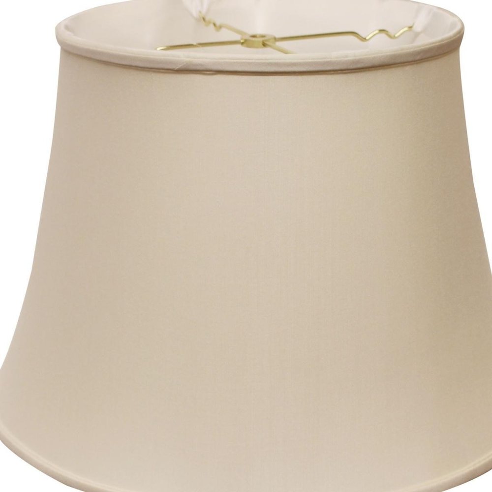 Champagne Pongee Silk Bell Lamp Shade