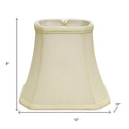 Ivory Monay Shantung Silk Bell Lamp Shade