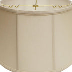 Vanilla Linen Drum Lamp Shade