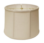 Vanilla Linen Drum Lamp Shade