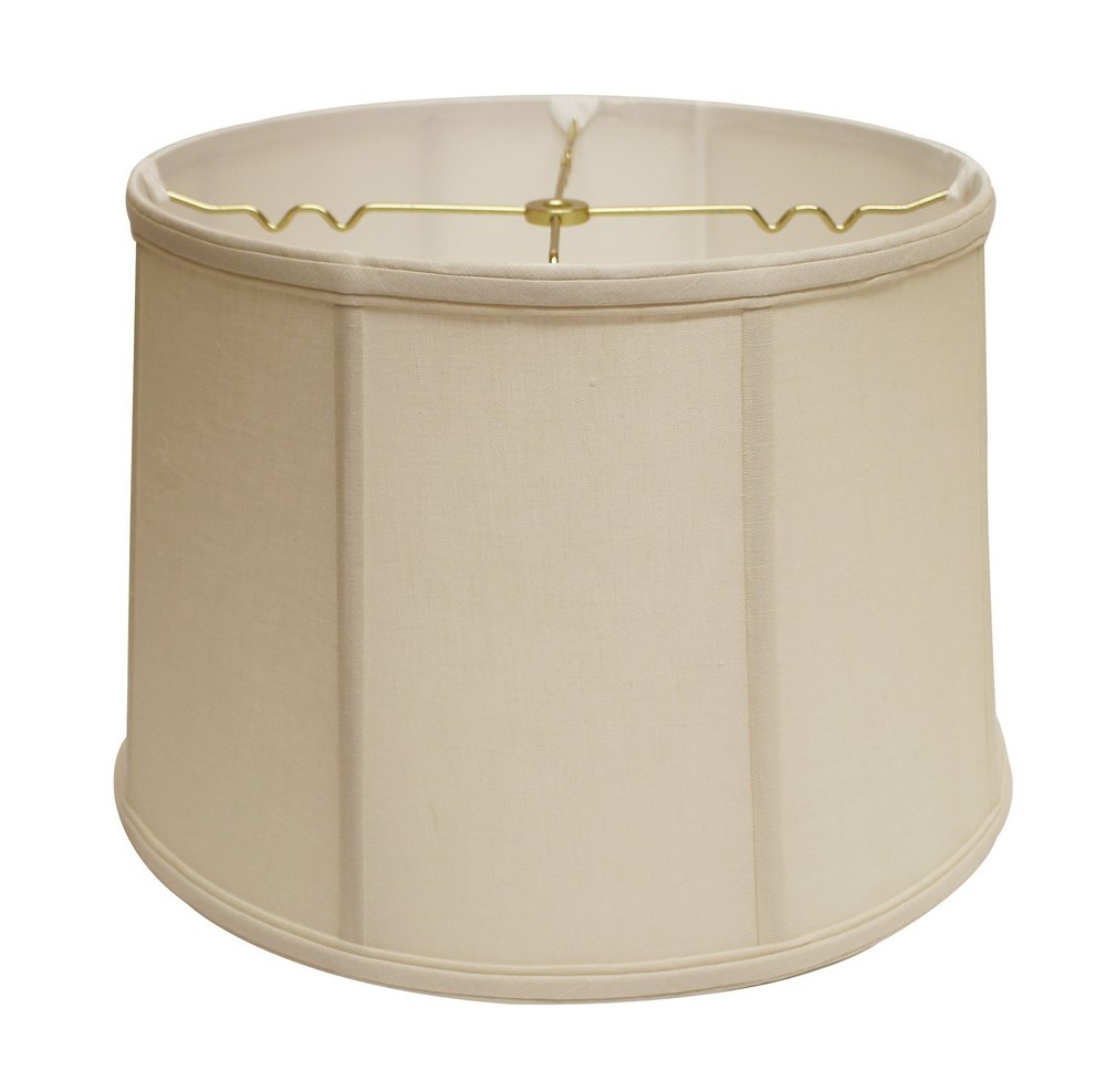 17" Off White Throwback Drum Linen Lampshade