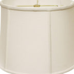 White Linen Drum Lamp Shade