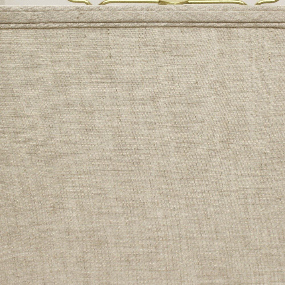 16" Cream Throwback Rectangle Linen Lampshade