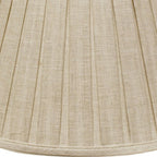 Cream Linen Pleated Empire Lamp Shade