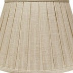 Cream Linen Pleated Empire Lamp Shade