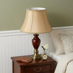 Gold Shantung Silk Oval Lamp Shade