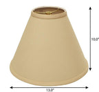 13" Slate Grey Deep Cone No Slub Lampshade