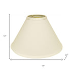 Ivory No Slub Innsbruck Cone Lamp Shade