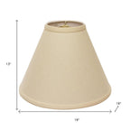 Beige Linen Cone Lamp Shade