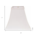 White No Slub Innsbruck Square Lamp Shade