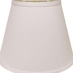 16" White Empire Deep Slanted No Slub Lampshade