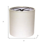 Snow Linen Drum Lamp Shade
