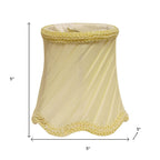 Slate Gray Silk Bell Lamp Shade