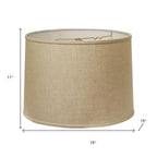 Beige Linen Drum Lamp Shade
