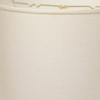 White Linen Drum Lamp Shade