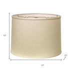 Ivory No Slub Innsbruck Drum Lamp Shade