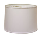 18" White Throwback Drum No Slub Lampshade