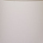 18" White Throwback Drum No Slub Lampshade