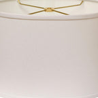 White No Slub Innsbruck Oval Lamp Shade