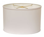 White No Slub Innsbruck Oval Lamp Shade