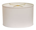 White No Slub Innsbruck Oval Lamp Shade