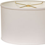 White No Slub Innsbruck Oval Lamp Shade