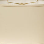 Ivory No Slub Innsbruck Oval Lamp Shade