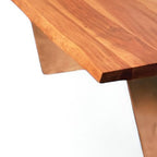 31" Natural Solid Wood Live Edge Coffee Table
