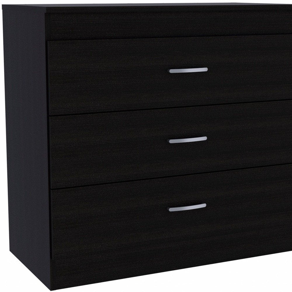 29" Light Gray and White Three Drawer Dresser