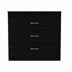 29" Light Gray and White Three Drawer Dresser