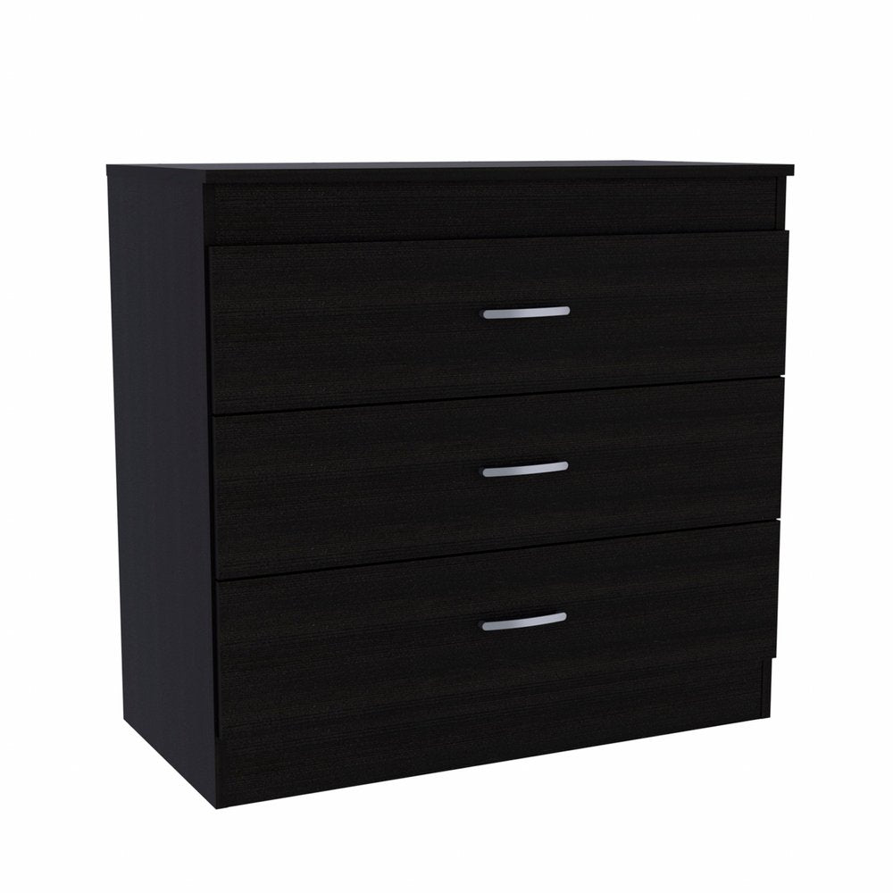 29" Light Gray and White Three Drawer Dresser
